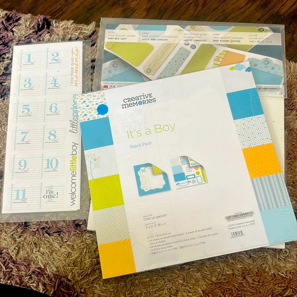 Creative memories “it’s a boy” set
